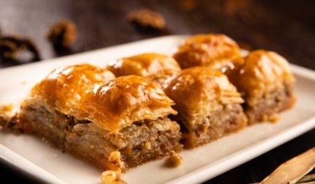 Homemade Baklava With Walnuts Recipe